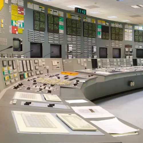 Salle de contrôle d'une centrale nucléaire