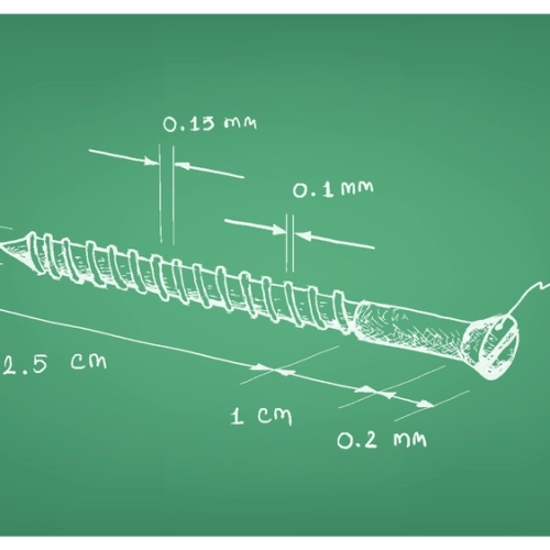 Schematic of a screw